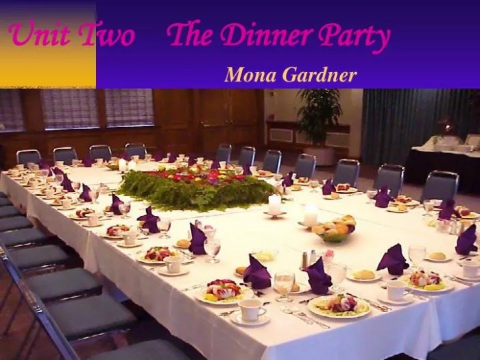 Dinner party by mona gardner