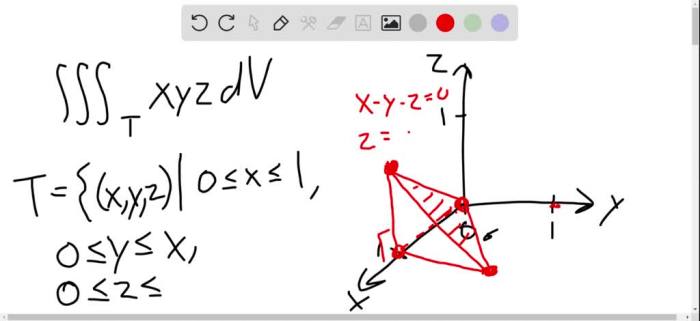 Where is the solid tetrahedron with vertices and