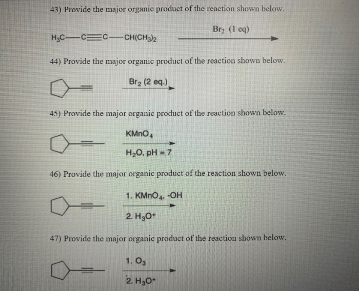 Reaction major provide organic chegg solved shown transcribed problem text been show has