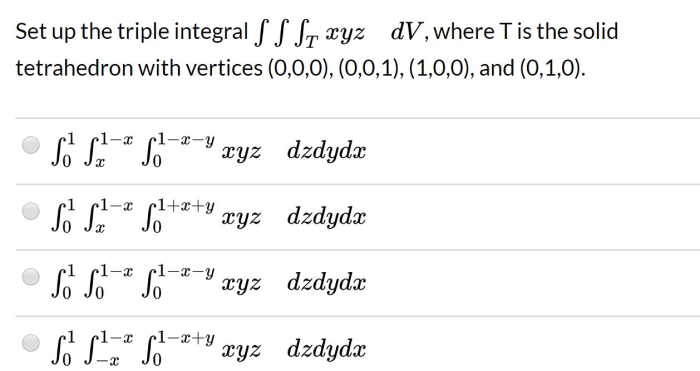 Where is the solid tetrahedron with vertices and